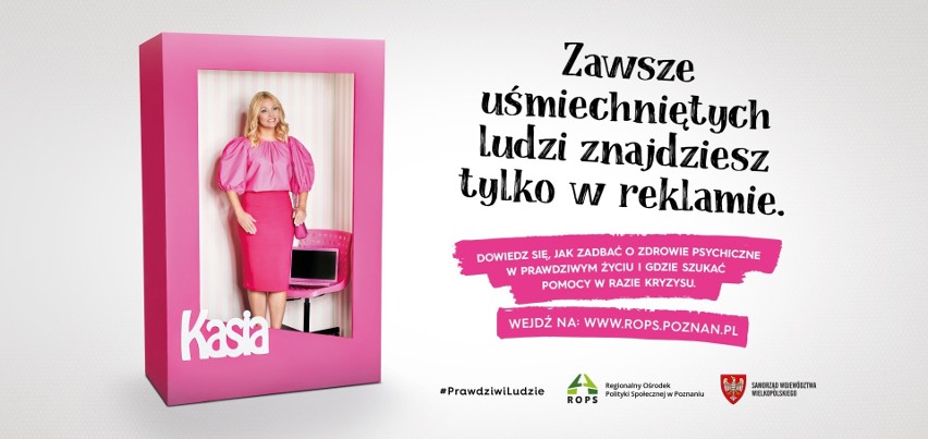 #PrawdziwiLudzie mogą potrzebować wsparcia. Kampania zdrowia psychicznego w Wielkopolsce. Ambasadorką akcji jest Katarzyna Bujakiewicz