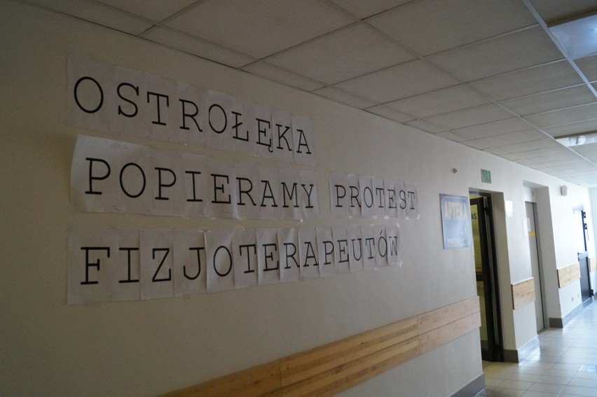 Ostrołęka. Fizjoterapeuci przystąpili do ogólnopolskiego protestu