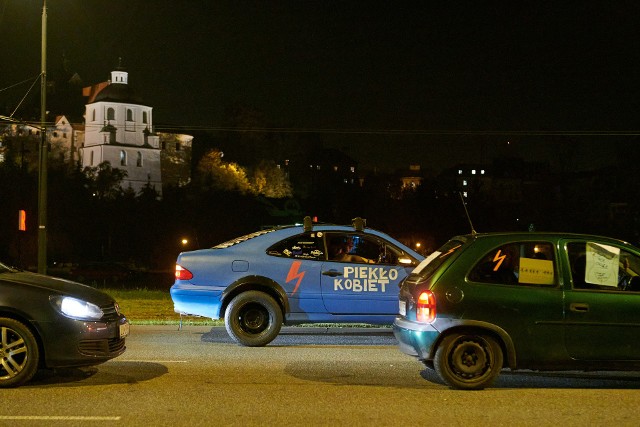 Samochodowy protest w Lublinie