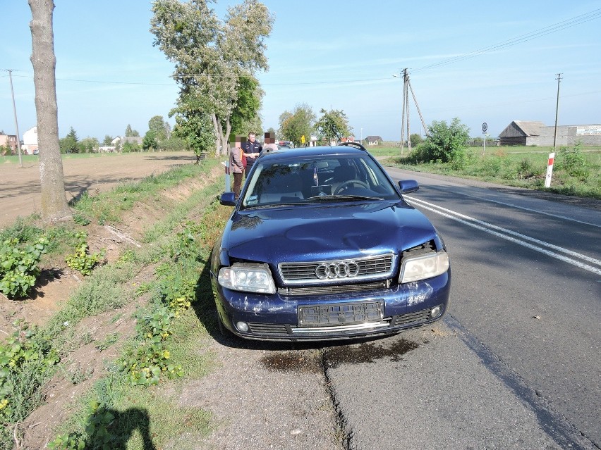 Dylewo. Policja poszukuje audi, które doprowadziło do tego zderzenia (ZDJĘCIA)