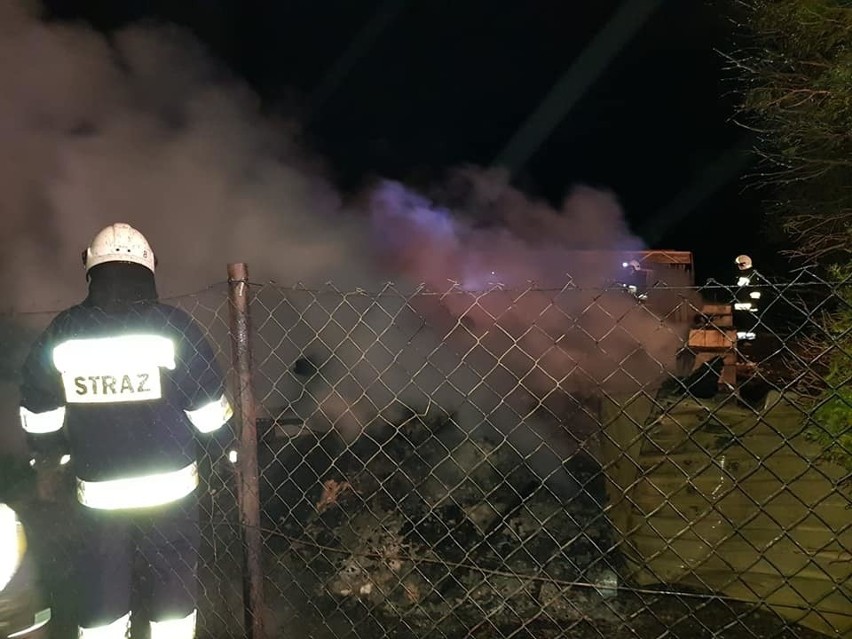 Pożar w Międzybrodziu Bialskim: Spaliła się stanica WOPR i...