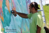 Znany Amerykanin pomalował w Bielsku-Białej mur ZDJĘCIA