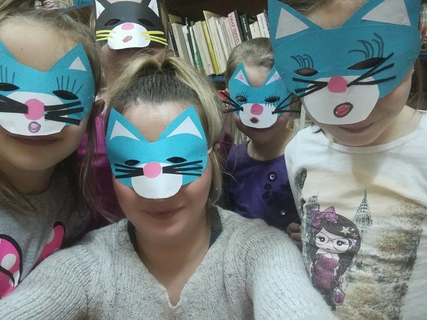 Dzieci z TOK wykonały ciekawe maski podczas zajęć...