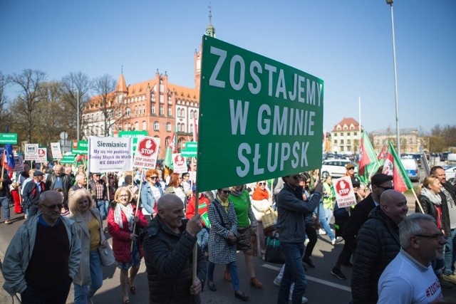 W Słupsku wielokrotnie protestowali mieszkańcy Gminy Słupsk