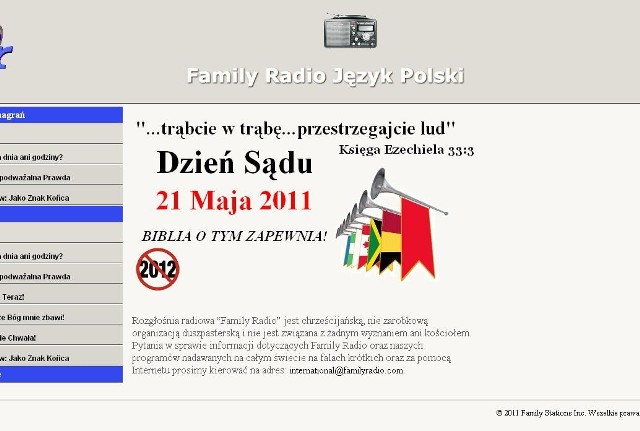 Strona "Family Radio"