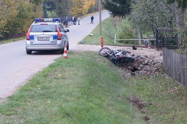 Śmiertelny wypadek motocyklisty w miejscowości Szymaki