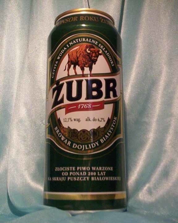 Piwo Żubr jest najbardziej znaną marką na Podlasiu i druga ulubioną Polaków.