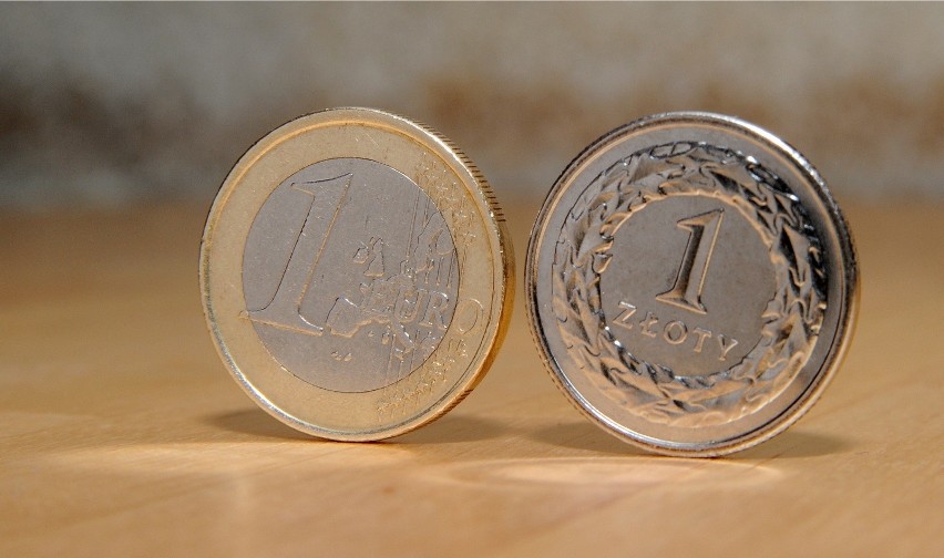 28.10.2008 warszawa moneta zlotowka euro jeden pieniadze...
