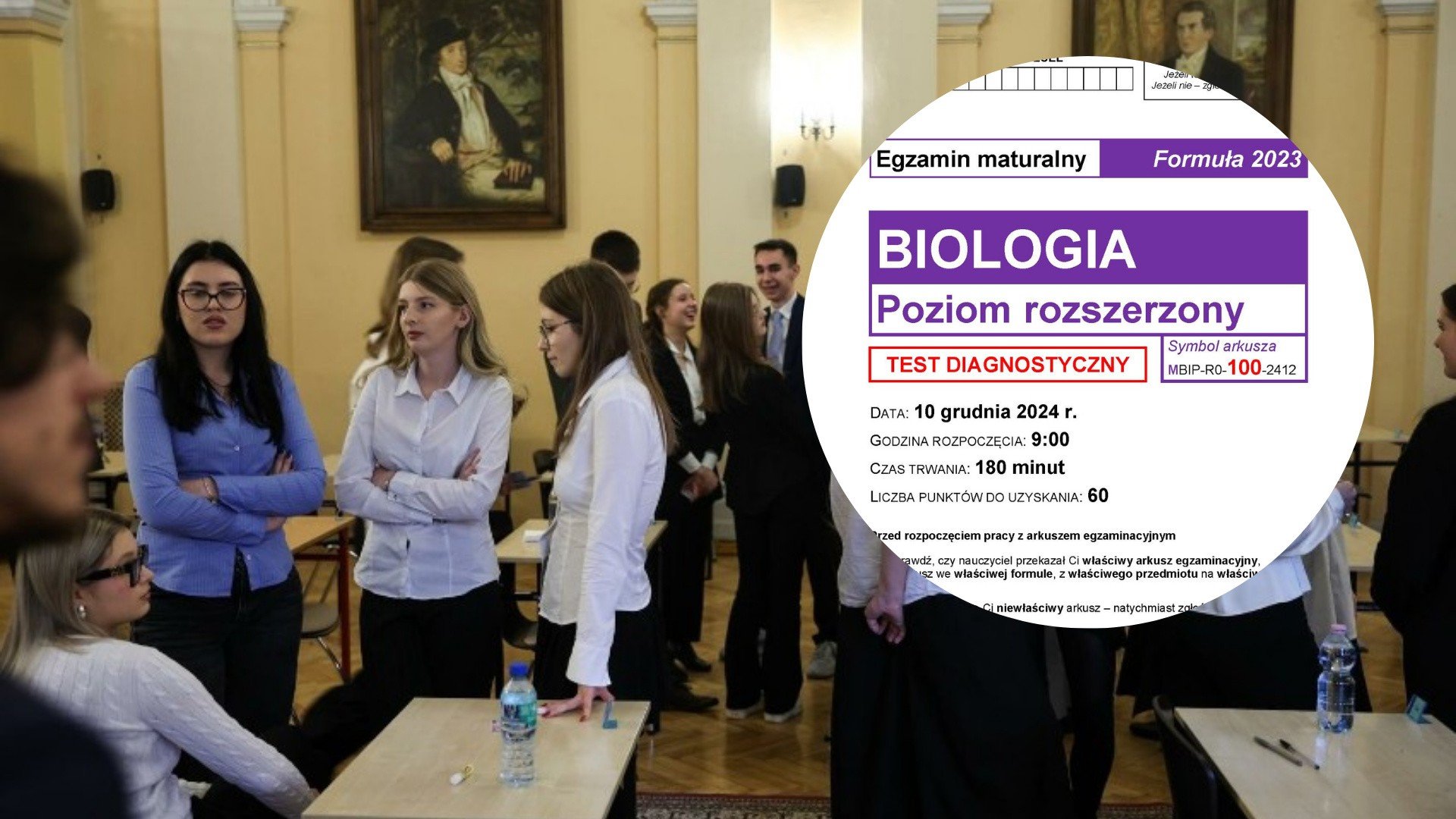 Matura próbna z biologii grudzień 2024 na egzamin w 2025 roku. Co z