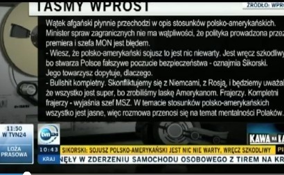 Kolejne nagrania "Wprost". "Sojusz polsko-amerykański nic niewarty"