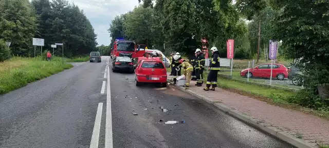 Na miejscu wypadku w Staszowie