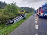 Wypadek w Woli Morawickiej na krajowej trasie numer 73