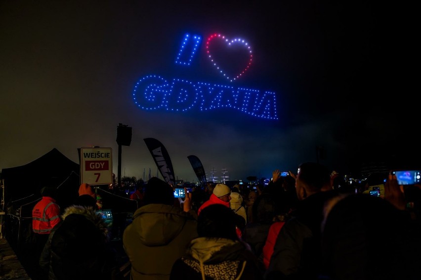 Największy pokaz dronów na niebie z okazji urodzin Gdyni....