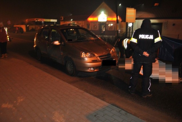 Pieszy potrącony przez daewoo zmarł