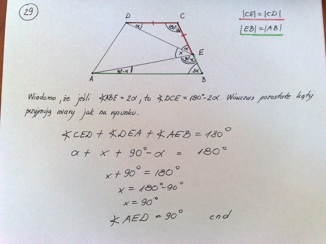 Rysunek i rozwiązanie do zadania 29.