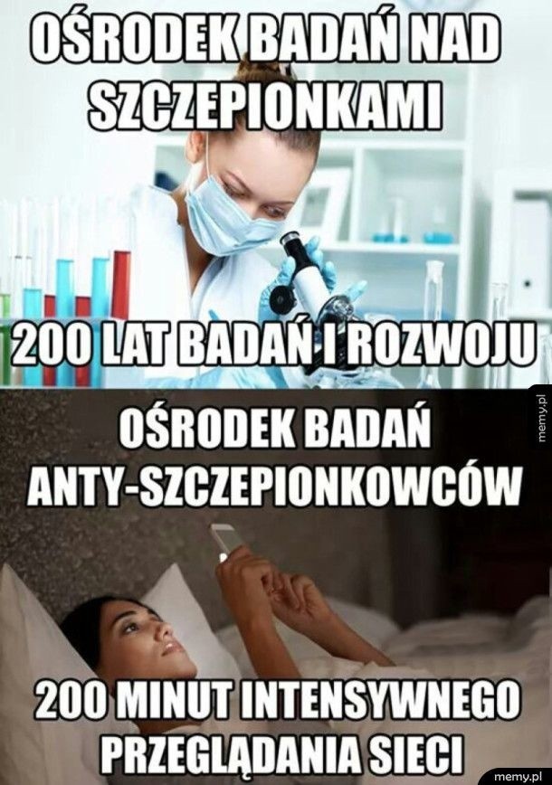 Antyszczepionkowcy kontra zwolennicy szczepionek [MEMY]