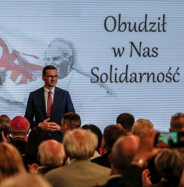 03.06.2019 Mateusz Morawiecki wziął udział w konferencji zorganizowanej w Gdańsku z okazji  40. rocznicy pierwszej pielgrzymki Jana Pawła II do ojczyzny