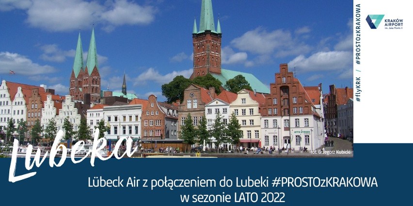 Polecimy z Krakowa prosto do Lubeki. Linie lotnicze Lübeck Air rodem z miasta Tomasza Manna zadebiutują na krakowskim lotnisku wiosną 2022