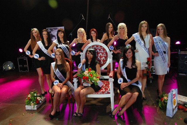 Finalistki konkursu Miss Polonia województwa lubuskiego 2012, który odbył się w Nowej Soli