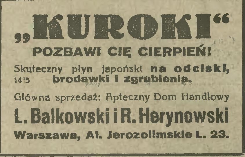 Reklamy sprzed 100 lat.