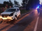 Wypadek w Czaplicach Bąkach, gm. Krzynowłoga Mała. Zderzyły się dwa samochody