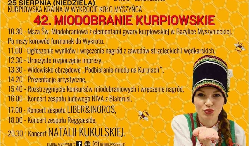 Miodobranie Kurpiowskie 2019. Kto wystąpi w tym roku? PROGRAM IMPREZY 24-25.08.2019