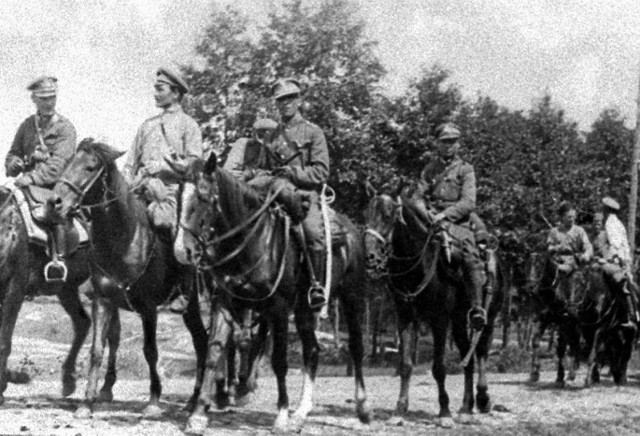 Oddział polskiej kawalerii podczas Bitwy Warszawskiej