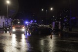 Wypadek na Wólczańskiej w Łodzi. Ranny pasażer taksówki