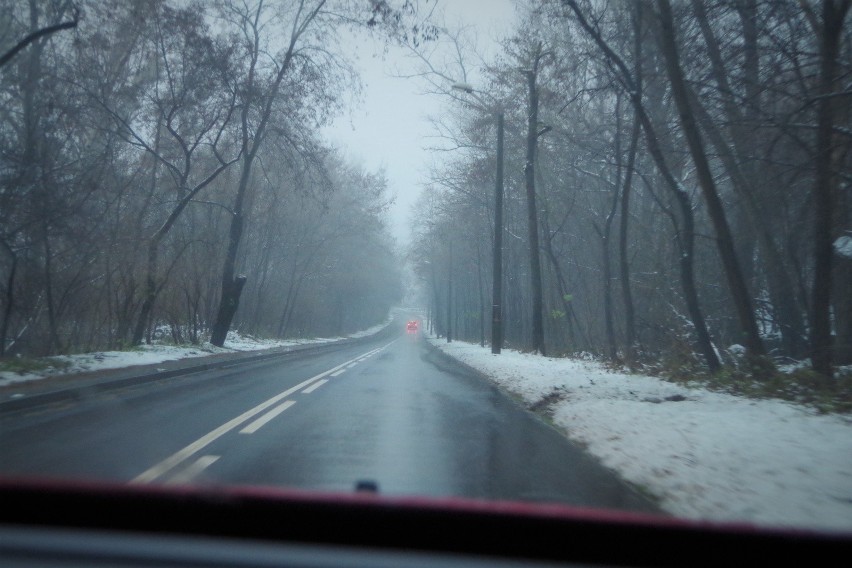 Niebezpiecznie przez deszcz na śląskich drogach