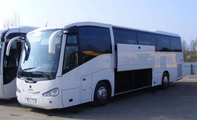 Nowoczesny autobus Scania już został wynajęty przez organizatorów wycieczek zagranicznych. 