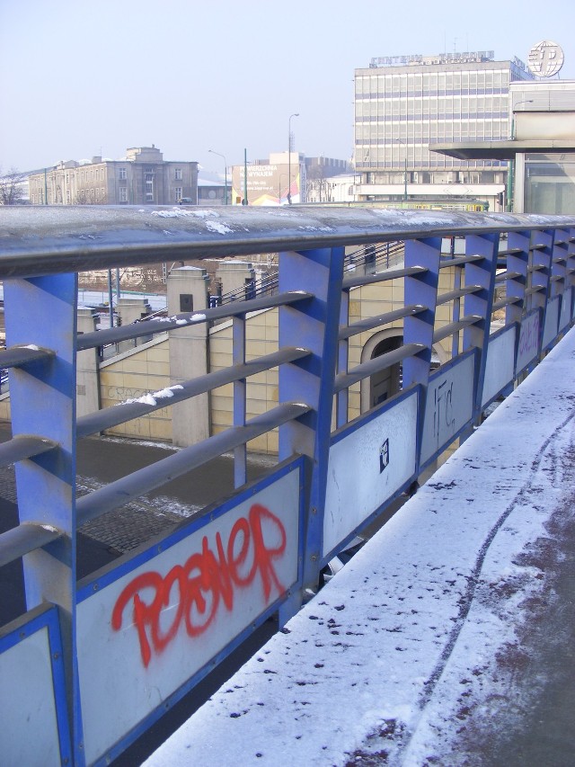 Mosty Dworcowy w Poznaniu, centrum miasta.