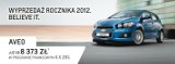 Promocje Chevroleta: Wyprzedaż rocznika 2012