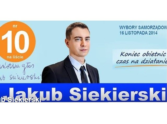 Jakub Siekierski, kandydat Platformy Obywatelskiej do Rady Miasta Bydgoszczy, w internecie umieścił swoje zdjęcie z prywatnej imprezy