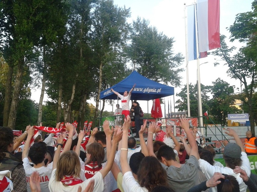 Mecz Polska - Rosja w Parku Kibica w Gdyni