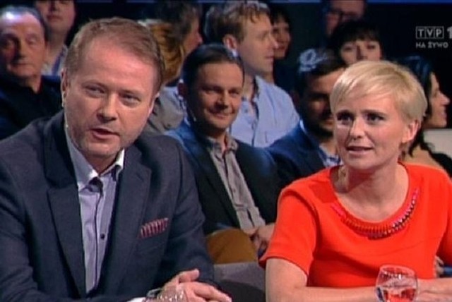 Artur Żmijewski i Kinga Preis (fot. TVP/x-news)