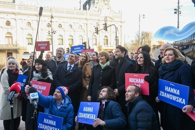 Prezentacja kandydatów Koalicji Obywatelskiej do Rady Miejskiej Łodzi w wyborach samorządowych zapowiedzianych na 7 kwietnia.