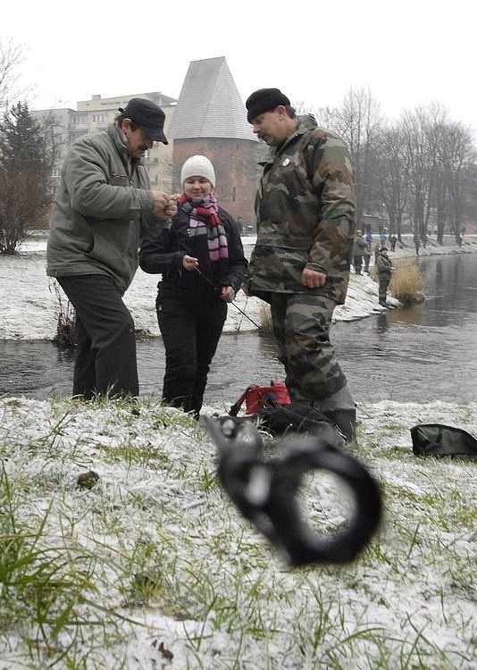 Początek sezonu na trocie i lososie w Slupsku.