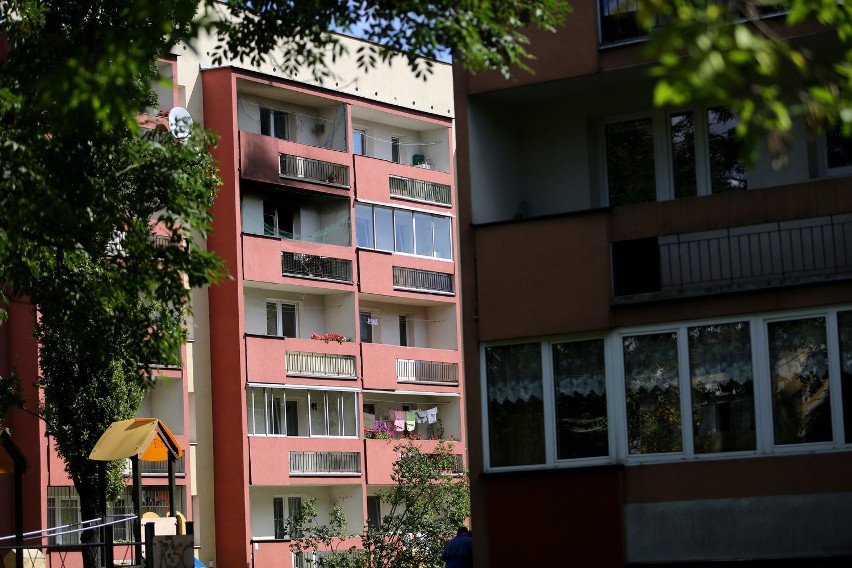 Pożar wybuchł w mieszkaniu na os. Piastów