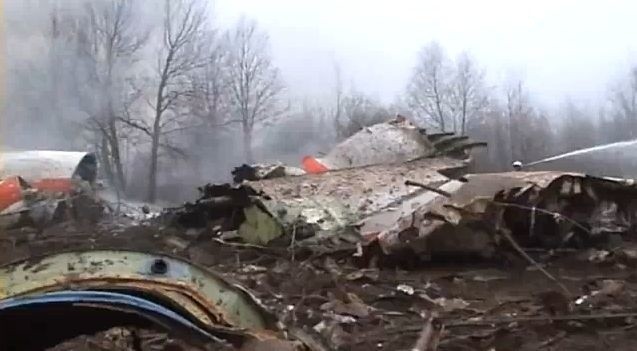 Miejsce katastrofy samolotu prezydenta w Smoleńsku.