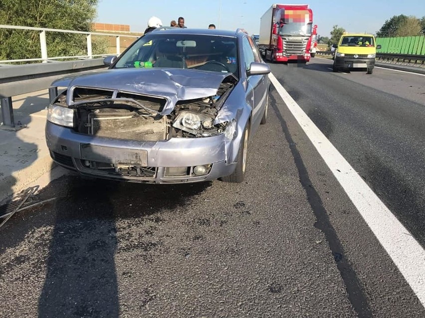 Wypadek pięciu samochodów na autostradzie A4 (ZDJĘCIA)