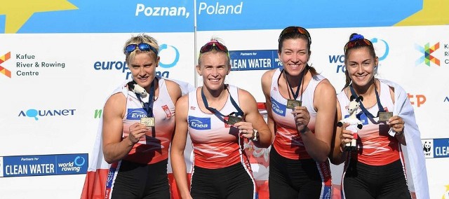 Katarzyna Zillmann, Agnieszka Kobus-Zawojska, Marta Wieliczko oraz Katarzyna Boruch - brązowe medalistki mistrzostw Europy