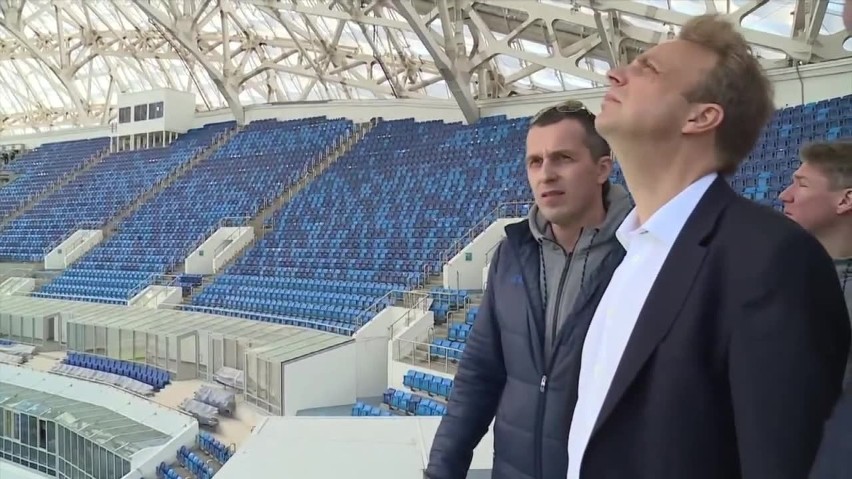 Stadion w Soczi. Niedawno gościł otwarcie igrzysk, wkrótce zawita tu Puchar Konfederacji