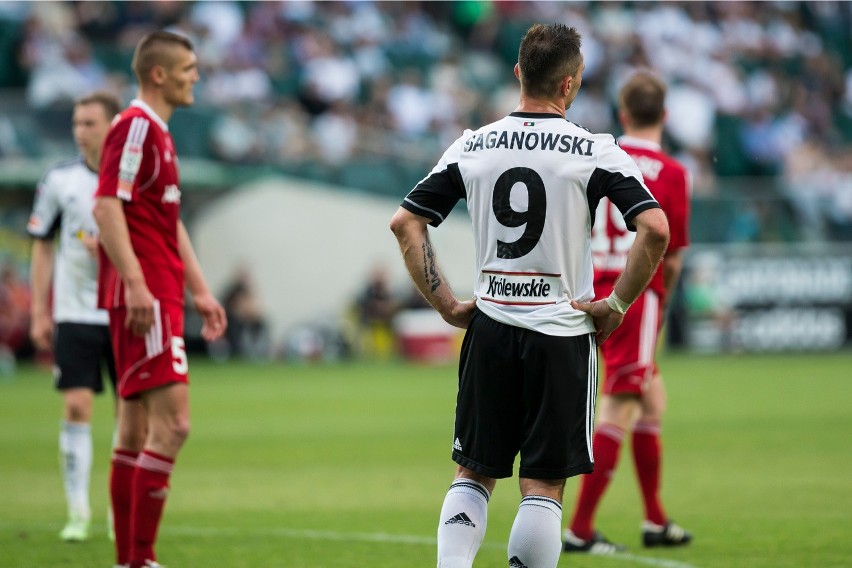 Legia Warszawa po wygranym meczu z Górnikiem Zabrze w...