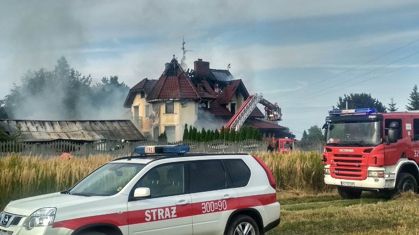 W sobotę w Świlczy palił się dom mieszkalny jednorodzinny i...