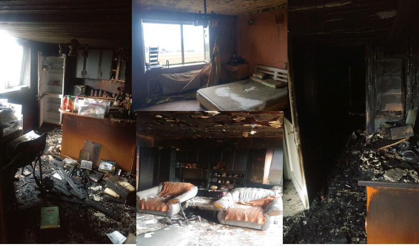 Dom 84-letniej mieszkanki Siedlca, który został zniszczony w...