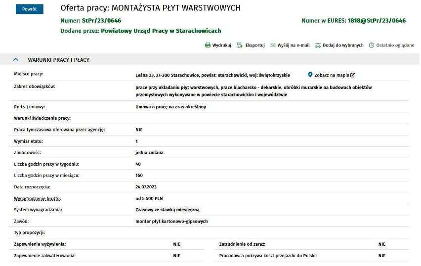 Można nieźle zarobić. Zobacz oferty Powiatowego Urzedu Pracy w Starachowicach z najwyższymi zarobkami. TOP 10