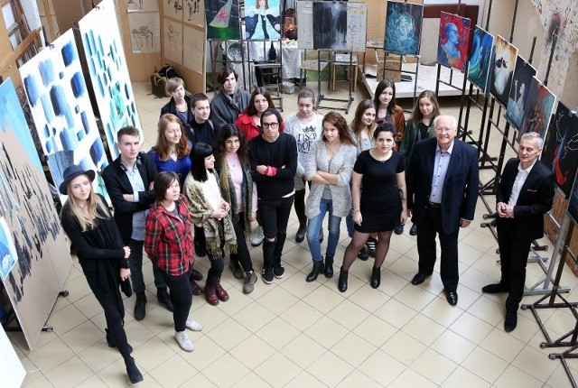 Kilkudniowe warsztaty zakończyła wystawa prac uczniów Liceum Plastycznego w Szczecinie