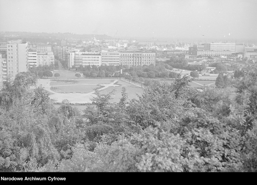 Widok z Kamiennej Góry. 1970 rok.