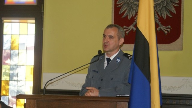 Nadkom. Tomasz Kąkolewski, zastępca komendanta powiatowego policji w Chojnicach