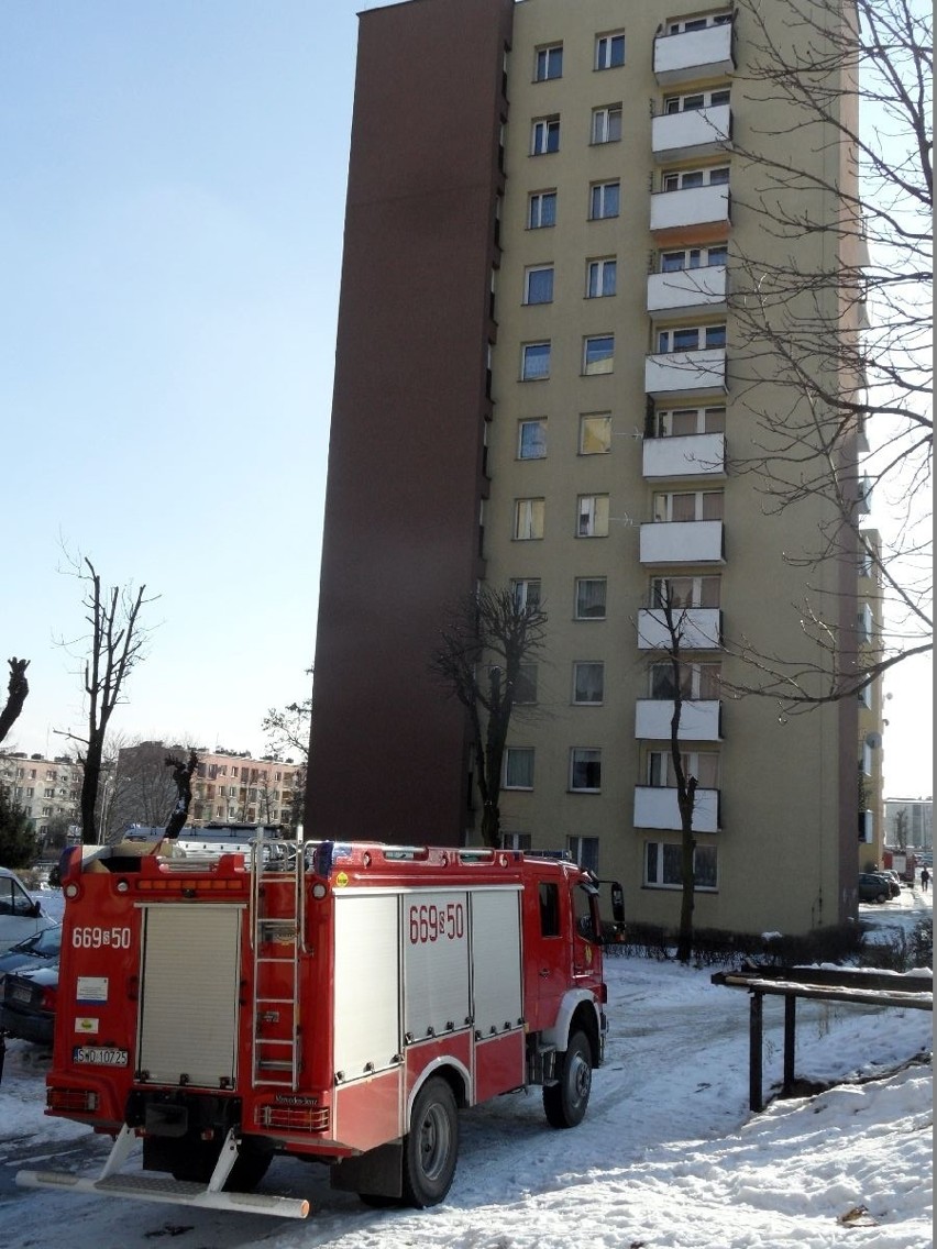 Alarm bombowy w Wodzisławiu Śl. Ewakuowano mieszkańców 10- piętrowego bloku [ZDJĘCIA]